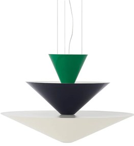 &Tradition - Gio LN14 Lampada a Sospensione Ø60 Signal Green/Deep Blue/Ecru White &Traditio