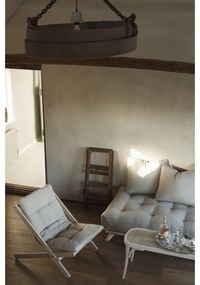 Sedia pieghevole Raw/Beige Boogie - Karup Design