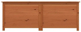 Scatola cuscini marrone 150x50x56 cm in legno massello di abete