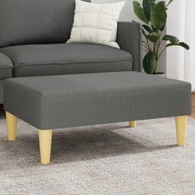 Poggiapiedi Grigio Scuro 77x55x31 Cm İn Tessuto /