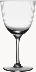 Set di 4 bicchieri da vino bianco in cristallo soffiato Ripple