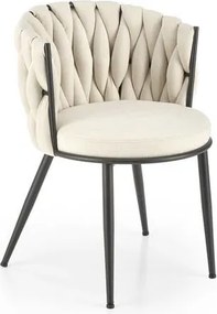 Sedia K516 in tessuto beige