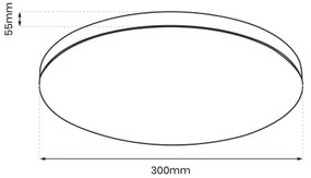Plafoniera LED da bagno SLIMI LED/18W/230V IP40 nero