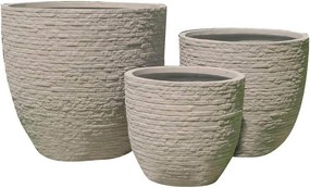 CICLA - set di 3 vasi da giardino