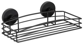 WENKO 24732100 - Mensola VACUUM-LOC rotonda nera 26 x 14 cm