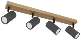 Globo 57911-4G - Faretto ROBBY 4xGU10/35W/230V grigio/marrone