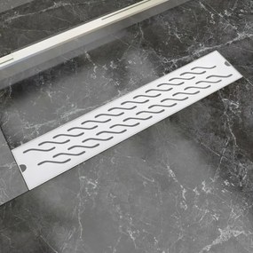 Canaletta Di Drenaggio Lineare Doccia 630x140 Mm Acciaio Inox /