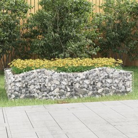 Gabbione Ad Arco Con Letto Rialzato 200x100x50 Cm Ferro Zincato /