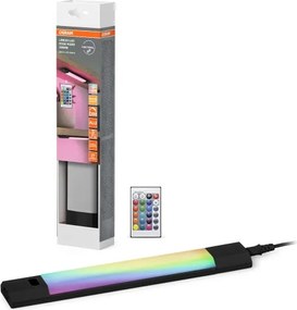 Osram - lampada sottopensile LED RGBW dimmerabile con sensore LINEAR EDGE LED/4W/230V nera + telecomando