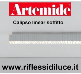 Artemide calipso linear 180 soffitto 63 w led 3000K