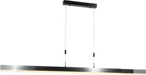 Lampada a Sospensione Regolabile Nera con LED Dimmerabile - Lamba