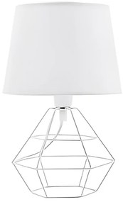 Paralume di ricambio per lampada da tavolo DIAMOND E27 17x20 cm bianco