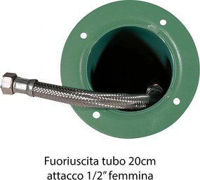 Fontana da Giardino con Rubinetto in Tinta Belfer 42/TT Ruggine...
