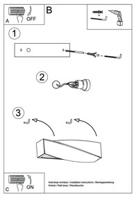 Lampada da parete in ceramica Mini Taurus - Sollux