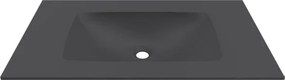 Lavabo da incasso per mobili 80,5 cm in keratek nero opaco | KK-8050NEL - KAMALU