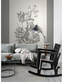 Fotomurale Fiori, bianco e nero