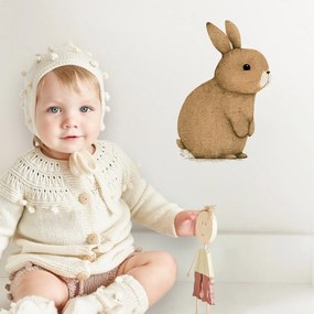 Adesivo da parete per bambini - Coniglietto bruno | Inspio