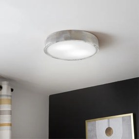 Brilagi - Plafoniera PINO 2xE27/15W/230V pino/argento Ø 37,5 cm