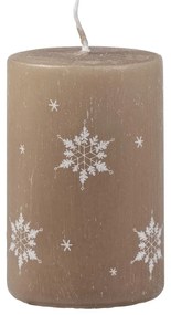 Candela beige scuro, tempo di combustione 18 h Ice Natur - Unipar
