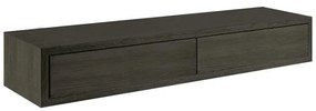 Mensola a muro Leg-dobble SPACEO rettangolare in mdf L 87.5 x H 14.3 x P 23.7 cm rovere scuro