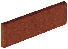Piastrella battiscopa Bismantova rosso opaco L 26 x H 8 cm