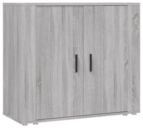 Credenza grigio sonoma 80x33x70 cm in legno multistrato