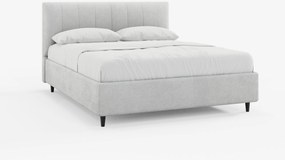 ONYX letto imbottito con vano contenitore e testiera verticale in tessuto certificato Oeko-Tex®