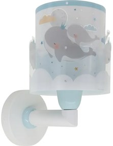 Dalber 61179T - Applique per bambini WHALE DREAMS 1xE27/15W/230V blu