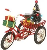 Bicicletta decorazione di Natale in metallo, da 8x12,5x16 cm