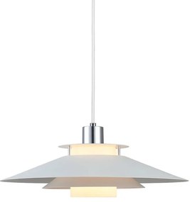 Rivoli Lampada a Sospensione Ø40 Bianco/Cromo - Halo Design