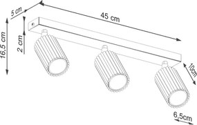 Brilagi - Faretto CRESTO 3xGU10/10W/230V rosa