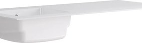 Lavatoio per bucato in resina bianco L 176 x P 68 x Sp 176 cm da interno ed esterno