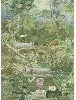 Jannelli & Volpi Carta da parati panoramica Coari - Green Panel 1