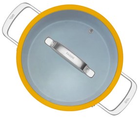 Pentola con coperchio incluso/con superficie in ceramica adatta all'induzione 5,5 l Meda 3.0 – FABINI