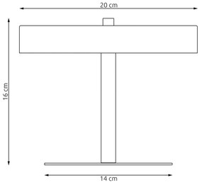 Lampade Da Scrivania Minimal Poseidone Acciaio Nero 2 Luci G9 Ip20