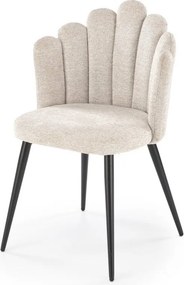 Sedia K552 in tessuto beige