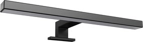 Lampada LED da Specchio 30cm Nera 4W - Doppia Installazione Colore Bianco Caldo 3.000K
