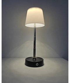 Lampada da tavolo LED dimmerabile touch 3W 5V USB 800mAh bianca