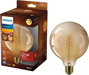 Lampadina LED dimmerabile VINTAGE Philips G125 E27/7,3W/230V 2200K