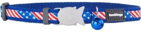 Collare per gatti Red Dingo US Flag 20-32 cm Azzurro