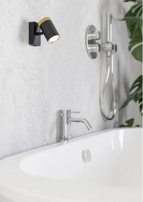 Eglo 300001 - Faretto da parete per bagno CONSUMA 1xGU10/3W/230V IP44 nero/beige