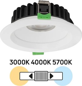 Faro LED da incasso 10W Dimmerabile Foro ø90mm Bianco Variabile CCT Colore Bianco Variabile CCT