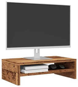 Supporto Per Monitor Legno Antico 42x24x13 Cm Legno Multistrato /