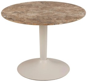 Tavolino da salotto rotondo marrone con piano in ceramica ø 60 cm Malta – Actona