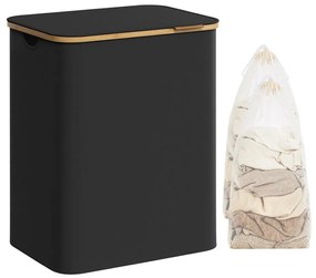 Cesto porta biancheria TATE nero