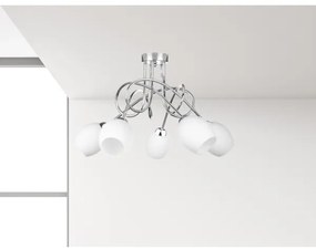 Lampadario a plafone TWIST WHITE 5xE14/40W/230V