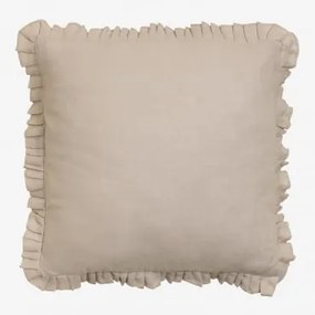 Cuscino quadrato in lino (50x50 cm) Nandrin Beige Lino - Sklum