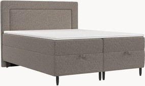 Letto boxspring fatto a mano con contenitore Nea, H3