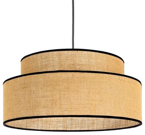 Lampadario a sospensione con filo BOHO 1xE27/60W/230V diametro 40 cm beige