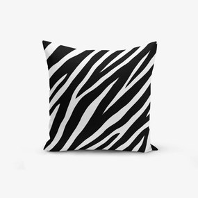 Federa in bianco e nero con Zebra in cotone, 45 x 45 cm - Minimalist Cushion Covers